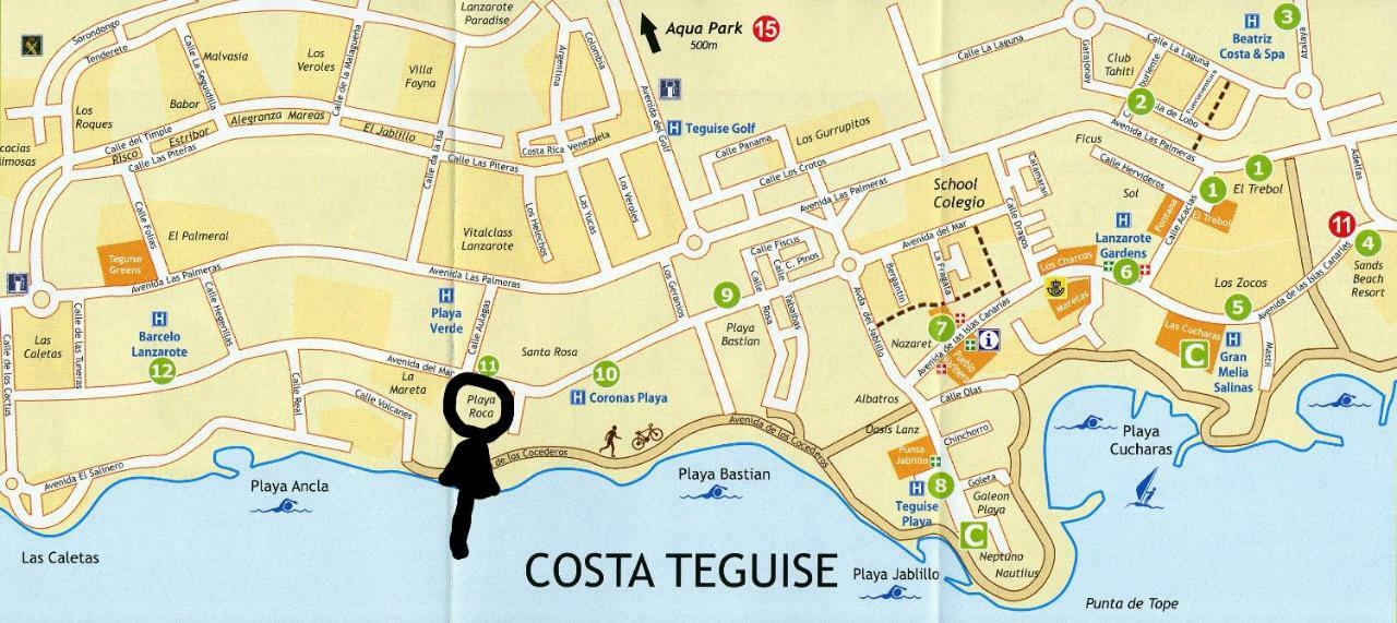 Beautiful Studio On The Seafront Costa Teguise Bagian luar foto
